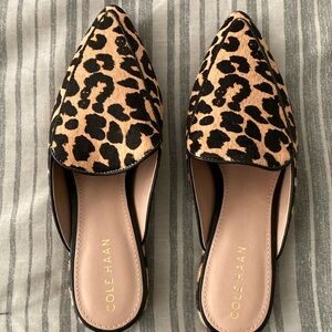 Cole Haan Animal Print Piper Mules